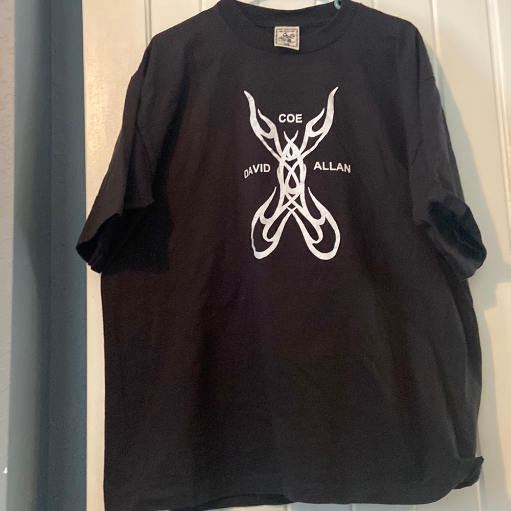 Vintage David Allan Coe T-shirt black size XL